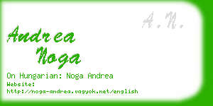 andrea noga business card